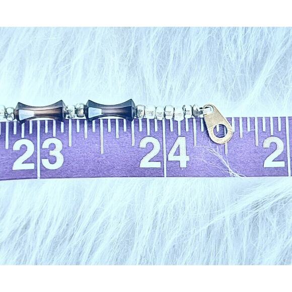 -NECKLACE vintage 1970'S brown bead - Picture 5 of 10